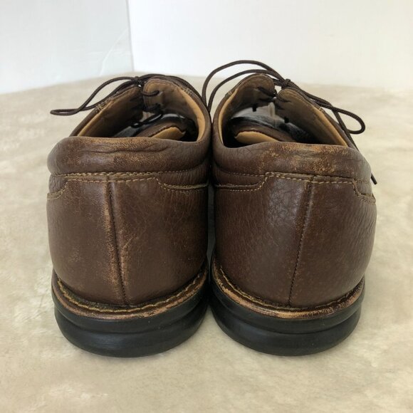 Nunn Bush Men's Leather Lace Up Brown Oxford Loafers Size 9 - Picture 6 of 16